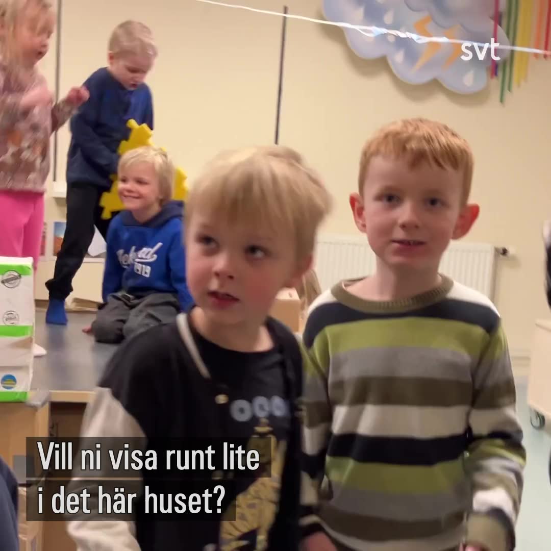 Se vad förskolebarnen gjort och vad de tycker om återvinning.